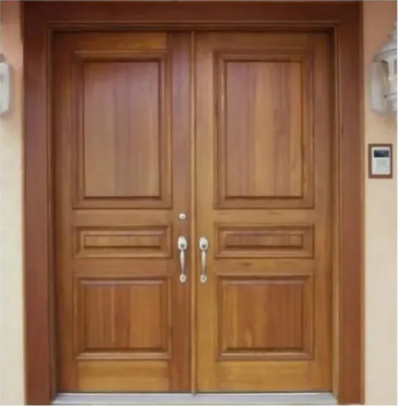 Honey oak exterior door, timber entry leaf, glazing and sidelights to order (EX-056)