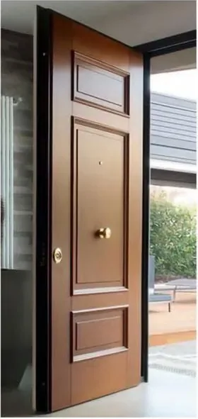 Honey oak exterior door, timber entry leaf, glazing and sidelights to order (EX-057)