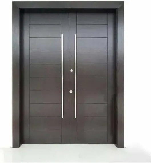 Charcoal exterior door, timber entry leaf, glazing and sidelights to order (EX-080)