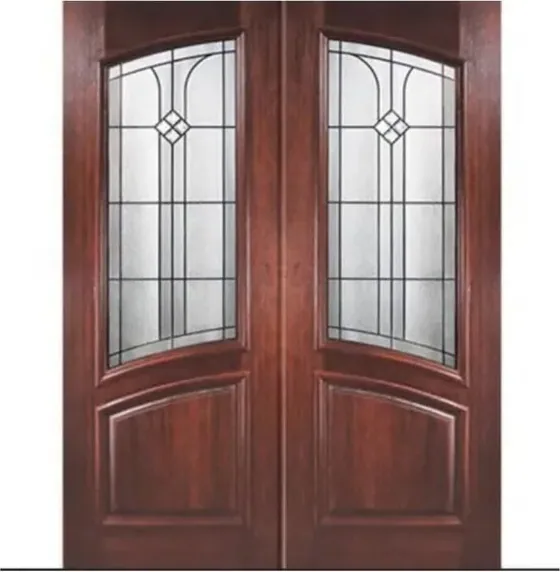 Grey exterior door, timber entry leaf, glazing and sidelights to order (EX-111)