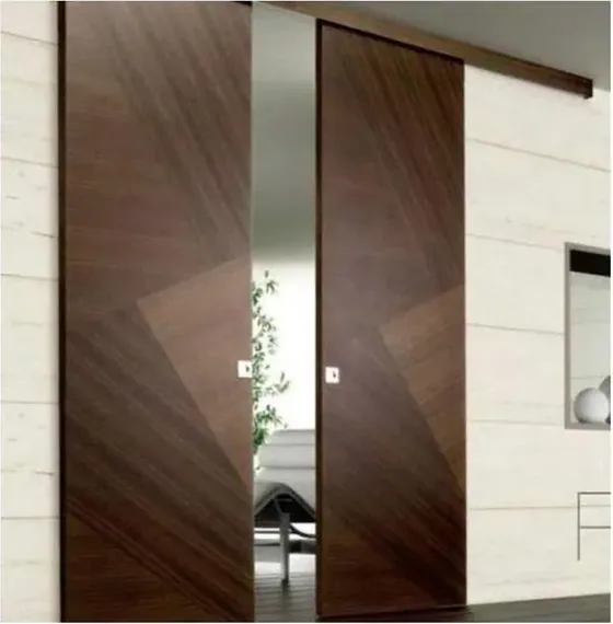 Honey oak folding door, folding glazed system, timber or aluminium frame (FD-021)