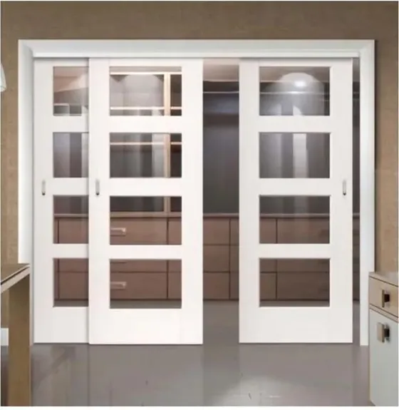 Grey French door, glazed timber leaf, single or double (FR-009)