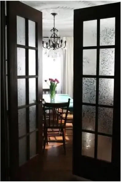 Charcoal French door, glazed timber leaf, single or double (FR-012)