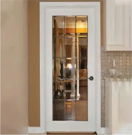 Honey oak French door, glazed timber leaf, single or double (FR-015)