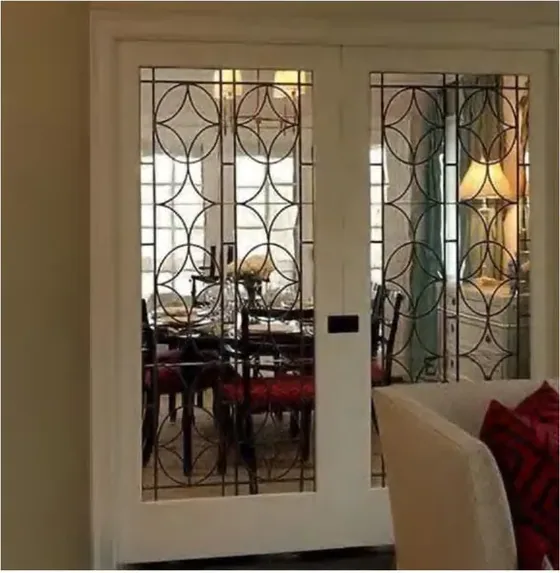 Honey oak French door, glazed timber leaf, single or double (FR-016)