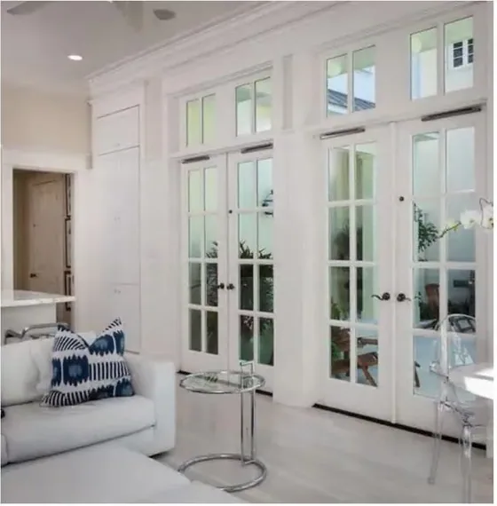 Light oak French door, glazed timber leaf, single or double (FR-021)