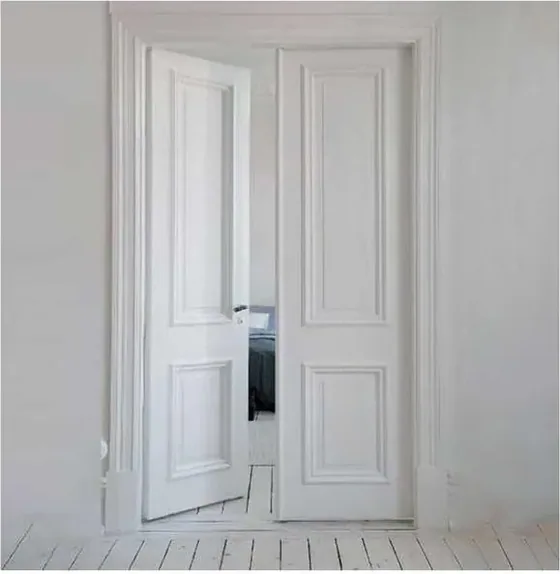 Light oak interior door, interior leaf: painted, veneered or laminated (IN-009)