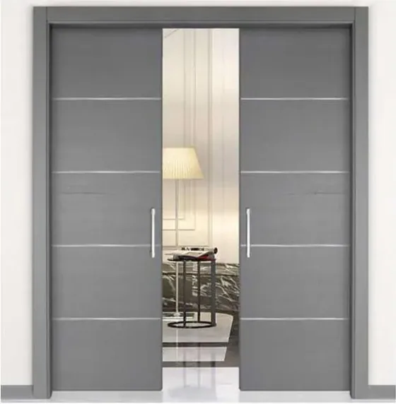 Grey interior door, interior leaf: painted, veneered or laminated (IN-014)