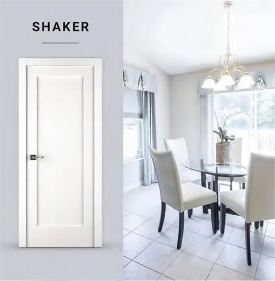 White interior door, interior leaf: painted, veneered or laminated (IN-038)