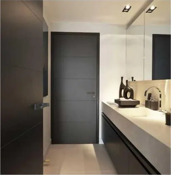 Honey oak interior door, interior leaf: painted, veneered or laminated (IN-039)