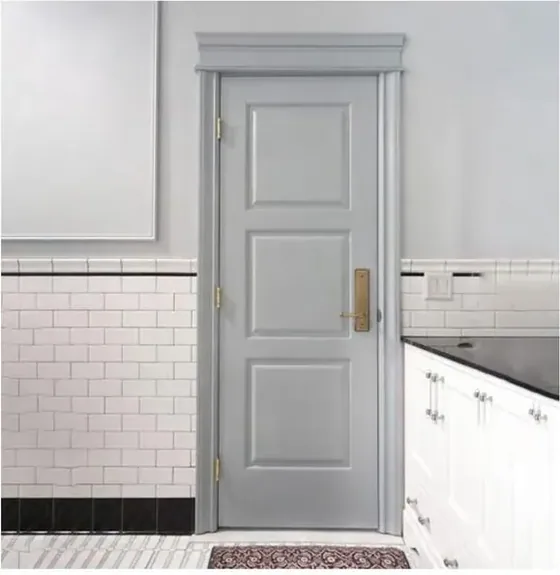 Light oak interior door, interior leaf: painted, veneered or laminated (IN-048)