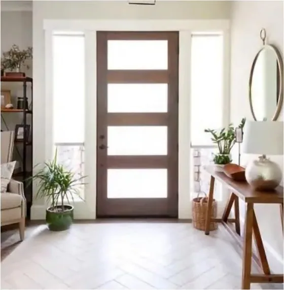 Grey interior door, interior leaf: painted, veneered or laminated (IN-053)