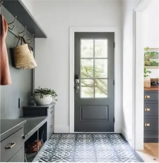 Light oak interior door, interior leaf: painted, veneered or laminated (IN-055)
