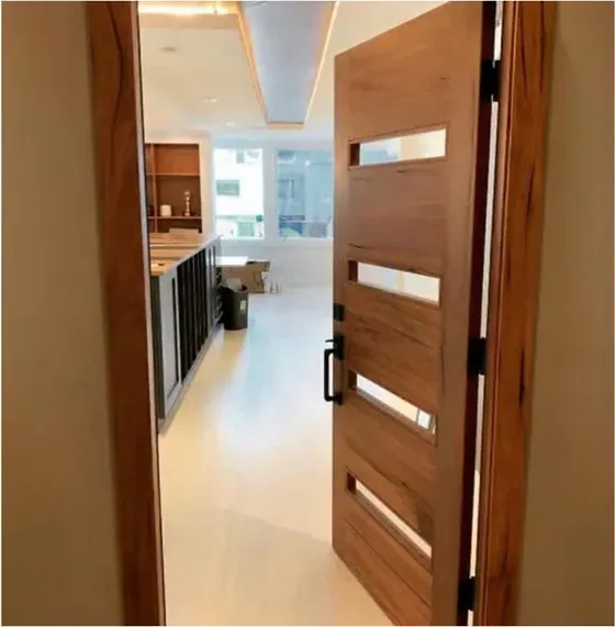 Grey interior door, interior leaf: painted, veneered or laminated (IN-062)