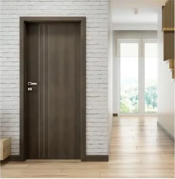 Grey interior door, interior leaf: painted, veneered or laminated (IN-087)