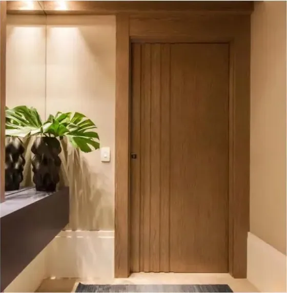 Honey oak interior door, interior leaf: painted, veneered or laminated (IN-090)