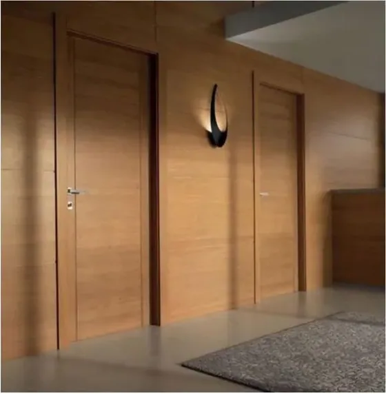 Honey oak interior door, interior leaf: painted, veneered or laminated (IN-091)