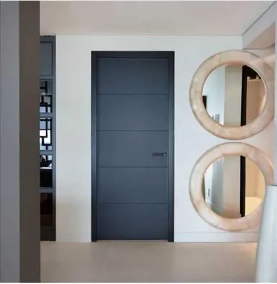 Grey interior door, interior leaf: painted, veneered or laminated (IN-102)