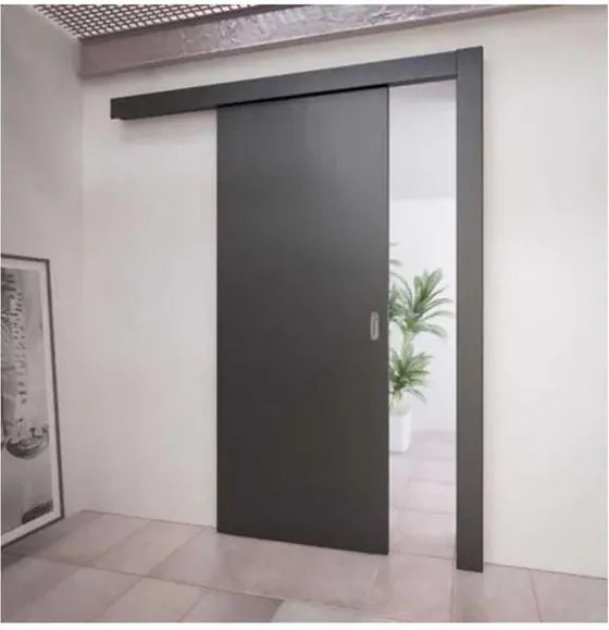 Honey oak sliding door, sliding leaf on exposed or concealed track (SL-012)