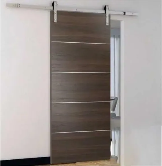 Charcoal sliding door, sliding leaf on exposed or concealed track (SL-013)