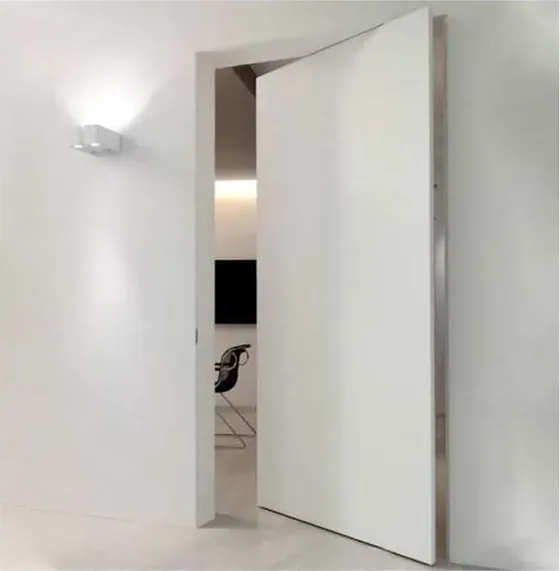 Light oak sliding door, sliding leaf on exposed or concealed track (SL-014)