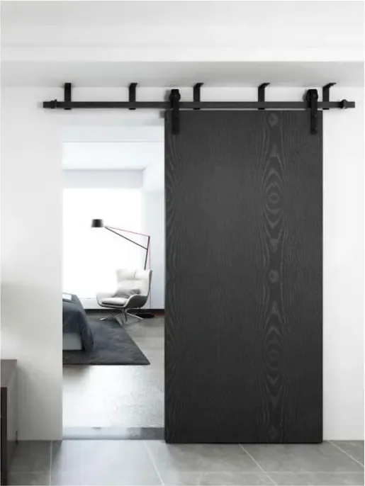 Charcoal sliding door, sliding leaf on exposed or concealed track (SL-029)