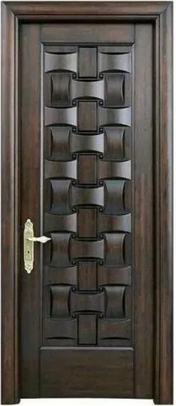 Charcoal security steel door, steel security leaf, powder-coated finish (SS-049)